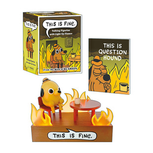 Fine 书籍 进口英语原版 Green漫画 This 发声发光摆件 Figurine Talking 英文版 英文原版 我很好 迷你文创