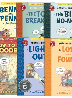 英文原版 Benny and Penny TOON Level 2 本尼和佩妮系列6册 儿童英语漫画绘本第2级 苏斯博士绘本奖得主Geoffrey Hayes 进口书籍