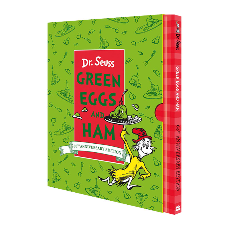苏斯博士 英文原版绘本 Green Eggs And Ham Slipcase Edition 绿鸡蛋和火腿 60周年盒装纪念版 精装 英文版 进口英语原版书籍