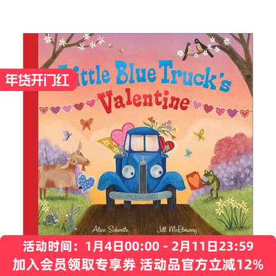 蓝色小卡车情人节 英文原版 Little Blue Truck's Valentine 纸板书 英文版 进口英语原版书籍