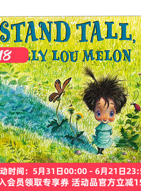 英文原版 Stand Tall  Molly Lou Melon 站高点，莫莉·露  5-8岁儿童家庭友谊精装绘本 David Catrow 英文版 进口英语原版书籍