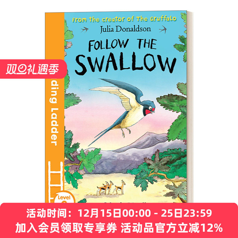英文原版 Follow the Swallow Reading Ladder Level 2彩色香蕉系列分级读物-朱莉娅唐纳森Julia Donaldson 英文版 进口英语书籍