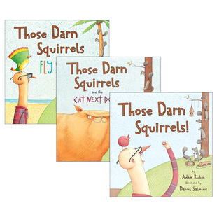 英文原版绘本 Those Darn Squirrels 可恶的松鼠3册 儿童趣味幽默英语启蒙读物 英文版 进口英语原版书籍