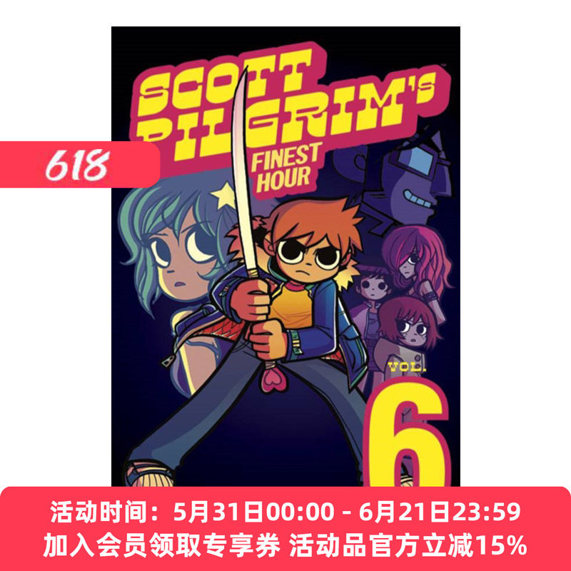 英文原版 Scott Pilgrim Vol.6 Scott Pilgrim's Finest Hour 歪小子斯科特卷六 布莱恩漫画 英文版 进口英语原版书籍