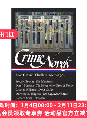 英文原版 Crime Novels Five Classic Thrillers 1961-1964 五部经典惊悚犯罪小说选集 精装美国文库 英文版 进口英语原版书籍