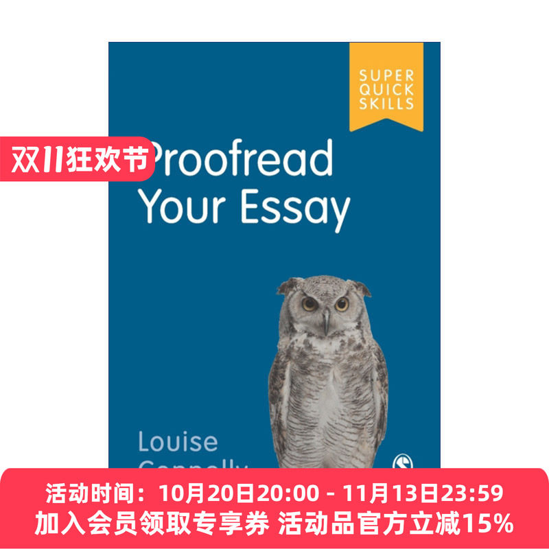 如何校对论文 英文原版 Proofread Your Essay SAGE学术技能入门系列 英美大学本科生学术指南 英文版 进口英语原版书籍
