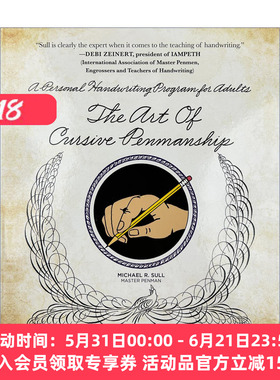 英文花式字体 英文原版 The Art of Cursive Penmanship 精装 螺旋装帧 英文版 进口英语原版书籍