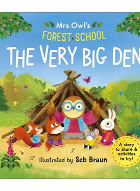 英文原版 Mrs Owl’s Forest School The Very Big Den 猫头鹰夫人的森林学校 超大的树洞 儿童故事绘本 英文版 进口英语原版书籍