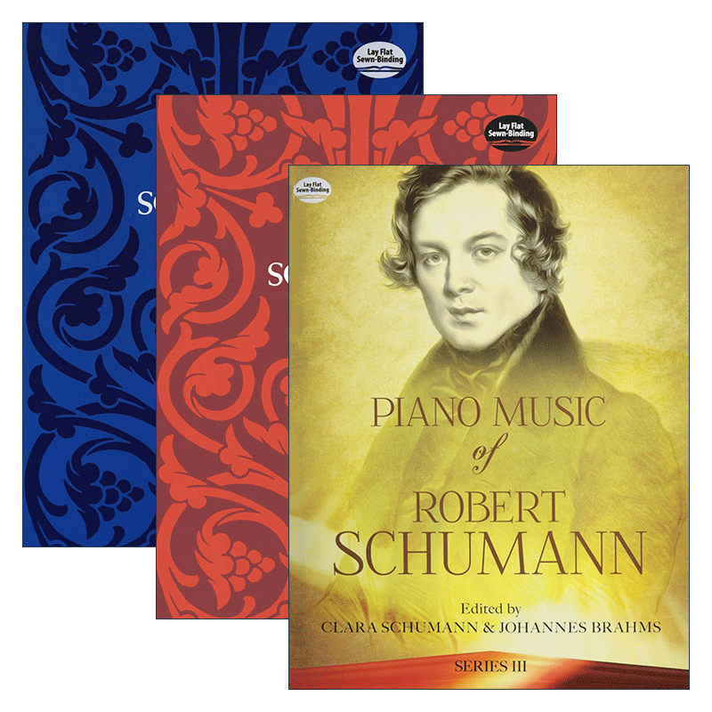 英文原版 Piano Music of Robert Schumann 罗伯特·舒曼钢琴音乐集系列3册 英文版 进口英语原版书籍