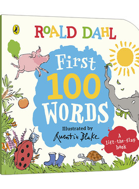 英文原版 Roald Dahl First 100 Words 罗尔·德达尔 100个词汇 儿童词汇学习纸板书 英文版 进口英语原版书籍