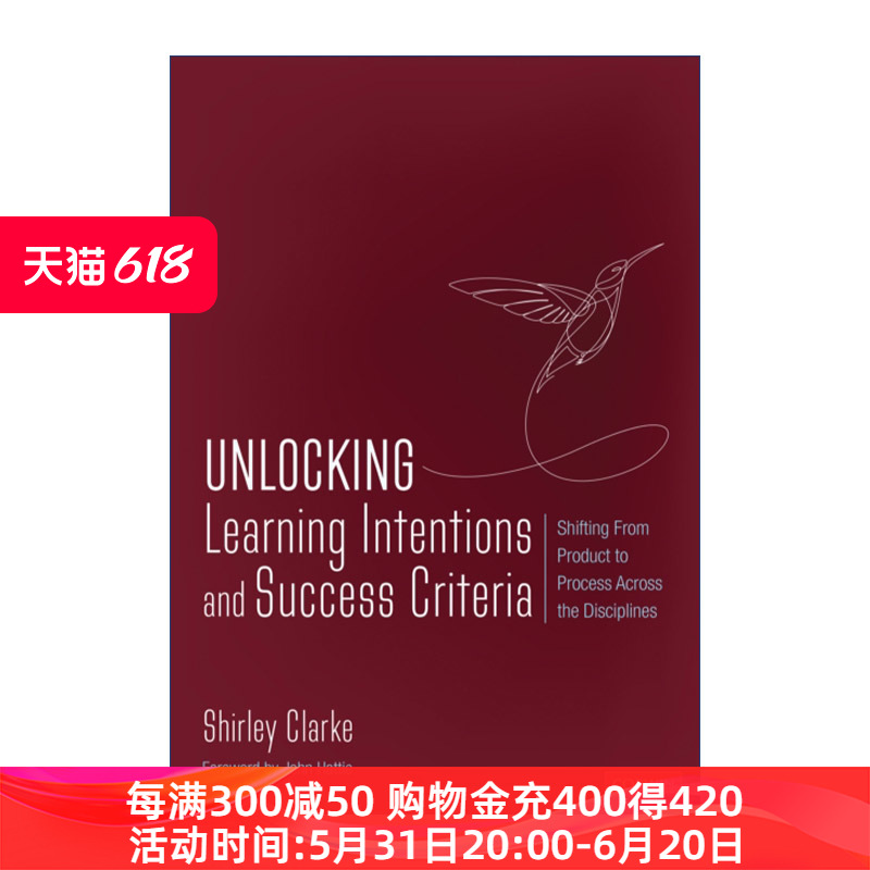 解锁学习目的和成功标准  英文原版 Unlocking Learning Intentions and Success Criteria 从注重学习成果到过程的转变 进口书籍