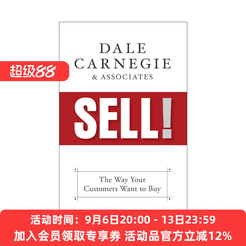 英文原版 Sell 销售培训指南 真实案例研究 沟通技巧 人性的弱点作者戴尔·卡耐基Dale Carnegie 英文版 进口英语原版书籍