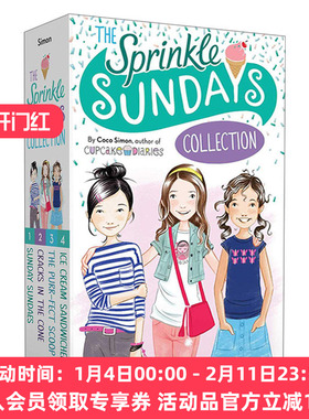 英文原版 The Sprinkle Sundays Collection 周末甜蜜日4册套装 儿童英文小说阅读章节书 闺蜜姐妹校园友情青春 英文版 进口英语