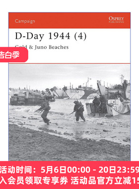 二战盟军1944诺曼底登陆日D-Day 英文原版 D-Day 1944 (4) 战争历史系列 卷四 英文版 进口英语原版书籍