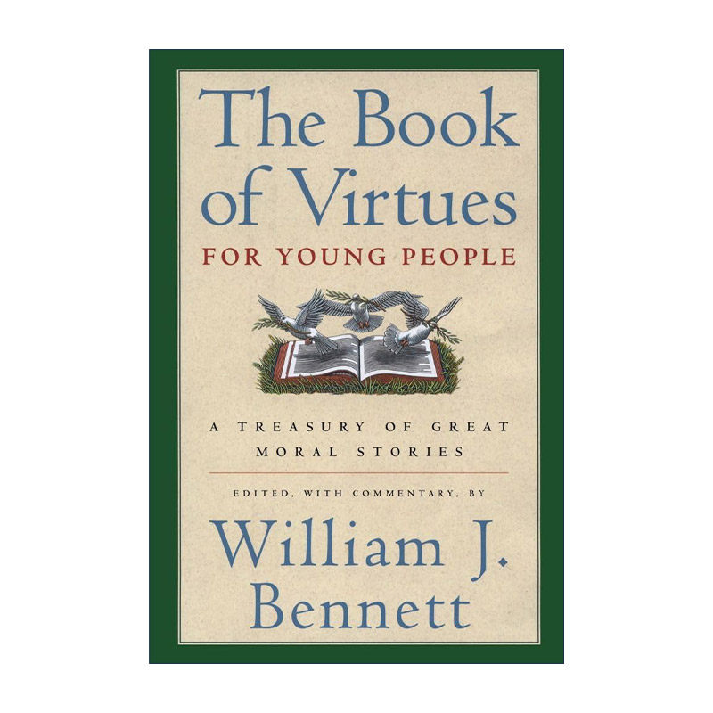 英文原版 The Book of Virtues for Young People 青少年美德书 伟大道德故事宝库 精装 英文版 进口英语原版书籍