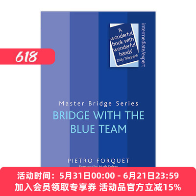意大利蓝队与桥牌  英文原版 Bridge With The Blue Team 英文版 进口英语原版书籍
