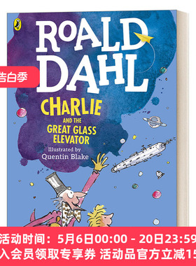 英文原版Charlie and the Great Glass Elevator colour edition 查理和大玻璃升降机 罗尔德·达尔 全彩插图版 进口英语原版书籍