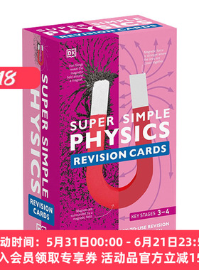 超级简单复习卡 英文原版 SuperSimple Revision Cards Physics 物理 英文版 进口英语原版书籍