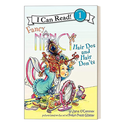 英文原版 I Can Read 1 Fancy Nancy Hair Dos and Hair Don'ts 漂亮的南希换发型 小俏妞希希分级读物 英文版 进口英语原版书籍