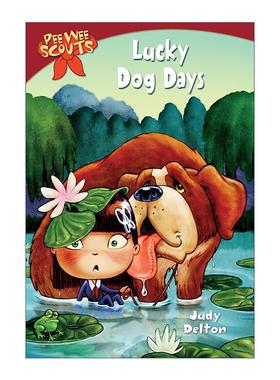 英文原版 Pee Wee Scouts 03 Lucky Dog Days 小人物侦察队系列3 幸运的三伏天 儿童章节桥梁故事书 Judy Delton 进口英语原版书籍