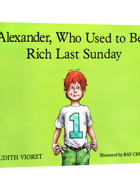 英文原版 亚历山大上周日非常富有 Alexander Who Used to be Rich Last Sunday学会存钱 儿童图画书 汪培珽书单 进口英语原版书籍