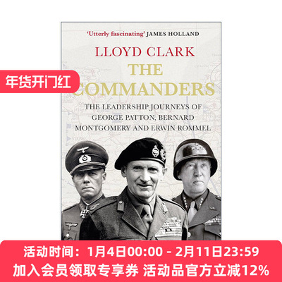 英文原版 The Commanders 指挥官们 乔治巴顿 伯纳德蒙哥马利 埃尔文隆美尔的领军之路 军事历史人物传记 英文版 进口英语原版书籍