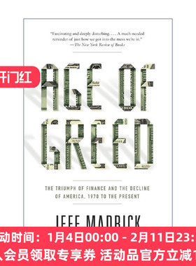英文原版 Age of Greed 贪婪的时代 1970年至今金融的胜利和美国的衰落 Jeff Madrick 英文版 进口英语原版书籍