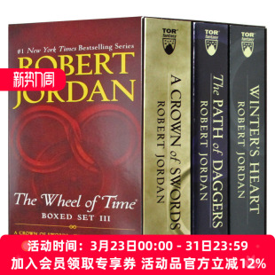 时间之轮7 Premium 罗伯特乔丹 Boxed Set The 英语书 Jordan 英文版 小说 Wheel Time 奇幻文学 III经典 Robert 英文原版 9册盒装