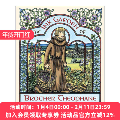 英文原版 The Ink Garden of Brother Theophane 塞奥芬的墨水花园 儿童历史科普绘本 探索自然 李·班尼特·霍普金斯诗歌奖 精装