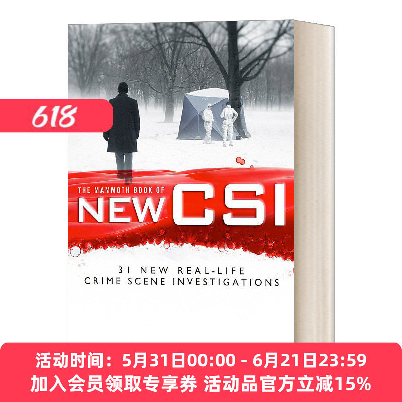 英文原版小说 The Mammoth Book of New CSI 新CSI的巨著 30多个真实犯罪现场调查中的法医学 英文版 进口英语原版书籍