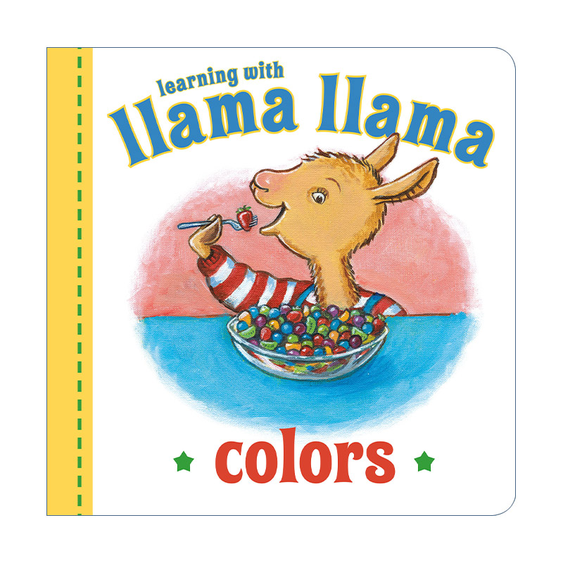 羊驼拉玛学颜色  英文原版 Llama Colors 幼儿儿童启蒙认知绘本 纸板书 英文版 进口英语原版书籍