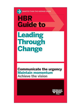 英文原版 HBR Guide to Leading Through Change 引领变革 哈佛商业评论 领导管理实用技巧指南 英文版 进口英语原版书籍