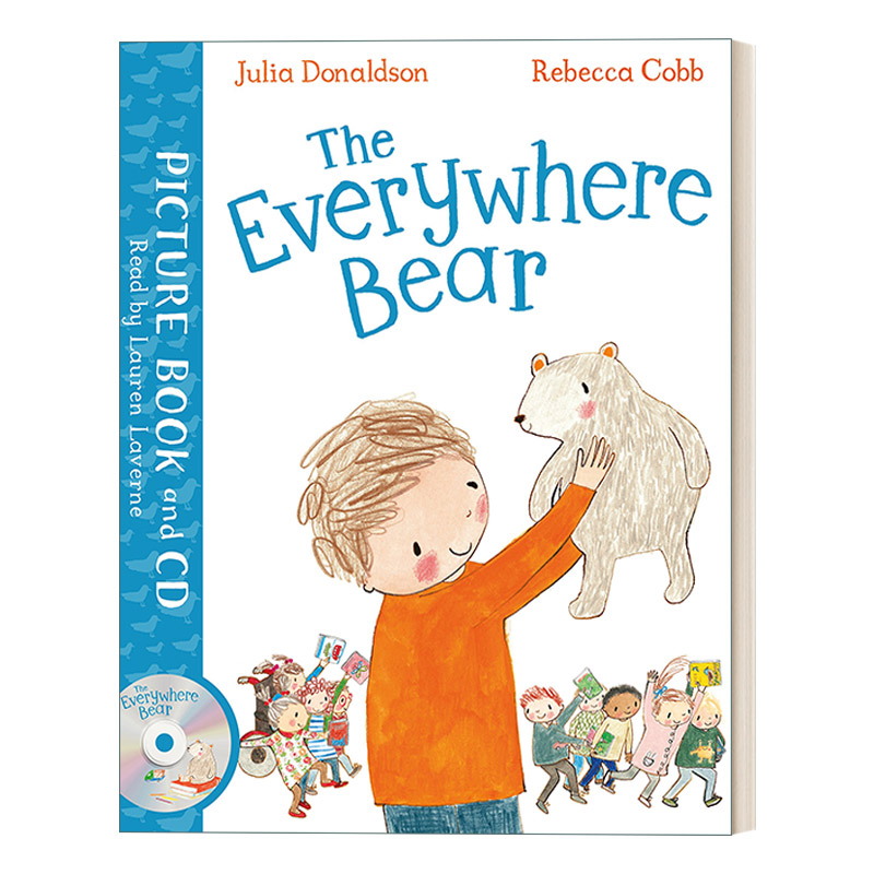 英文原版 The Everywhere Bear 小熊处处见 朱莉娅·唐纳森绘本 带CD 英文版 进口英语原版书籍