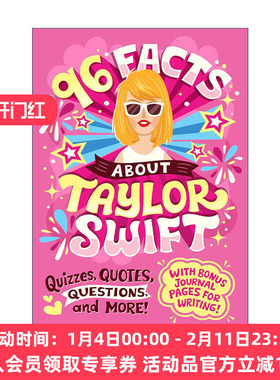 英文原版 96 Facts About Taylor Swift 关于泰勒·斯威夫特的96件事 儿童传记 Arie Kaplan 英文版 进口英语原版书籍