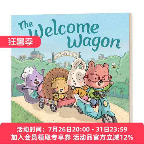 欢迎号 英文原版绘本 The Welcome Wagon A Cubby Hill Tale 小列车 精装 英文版 进口英语原版书籍