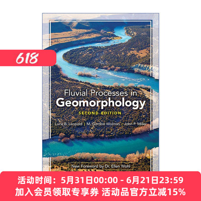 英文原版 Fluvial Processes in Geomorphology 地貌学中的河流演变 第二版 Luna B. Leopold 英文版 进口英语原版书籍