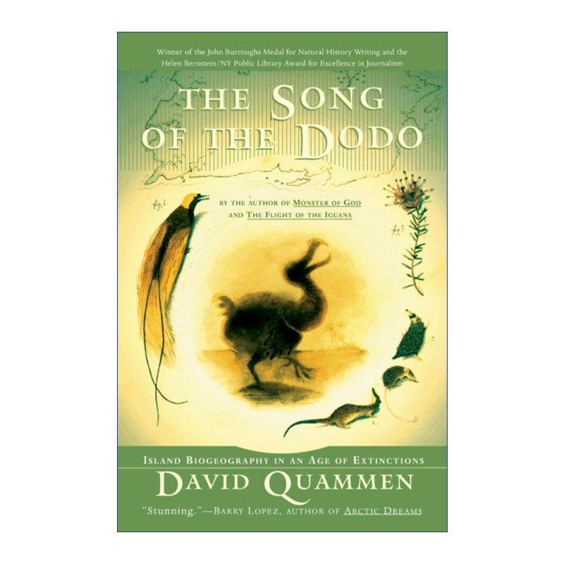 多多鸟之歌 英文原版 The Song of the Dodo 灭绝年代的岛屿生物地理学 英文版 进口英语原版书籍