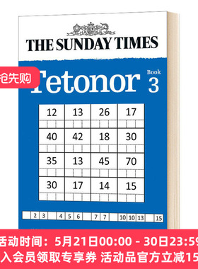 星期日泰晤士报3 200道具有挑战性的数字逻辑谜题 英文原版 200 challenging numerical logic puzzles 脑筋急转弯 英文版进口书
