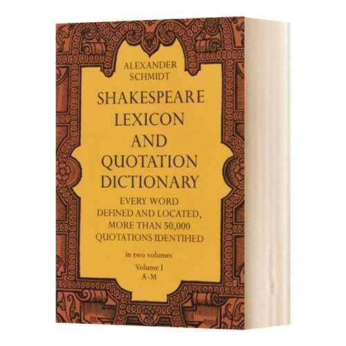 华研原版 莎士比亚词典1 英文原版 Shakespeare Lexicon and Quotation Dictionary Vol 1 英文版进口原版英语书籍