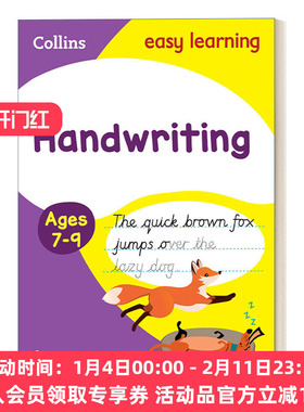英文原版 Collins Easy Learning KS1 Handwriting Ages 7-9 柯林斯轻松学小学英语书写练习7-9岁 英文版 进口英语原版书籍