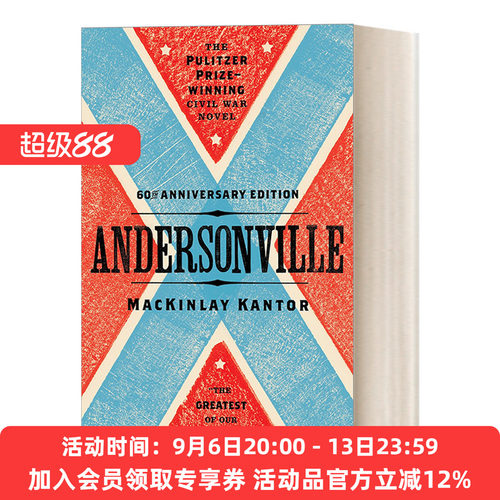 英文原版小说 Andersonville 安德森维尔 战争历史小说 1956普利策奖 MacKinlay Kantor 英文版 进口英语原版书籍