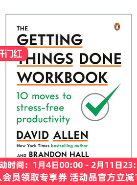 英文原版 The Getting Things Done Workbook 搞定 无压工作的艺术练习册 David Allen戴维·艾伦 英文版 进口英语原版书籍