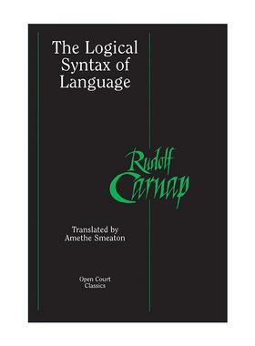 英文原版 The Logical Syntax of Language 语言的逻辑句法 哲学 鲁道夫·卡尔纳普 英文版 进口英语原版书籍