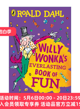 英文原版 Willy Wonka's Everlasting Book of Fun 威利·旺卡欢乐活动书 罗尔德达尔 查理与巧克力工厂 英文版 进口英语原版书籍