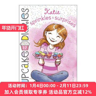 英文原版 Katie Sprinkles & Surprises 蛋糕烘焙师17 儿童友谊章节书 英文版 进口英语原版书籍