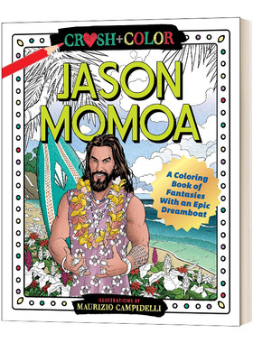 粉碎和颜色 英文原版 Crush and Color Jason Momoa Coloring 杰森莫玛 着色 英文版 进口英语原版书籍