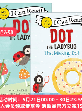英文原版 Dot the Ladybug 小瓢虫系列2册 My First I Can Read分级阅读 英文版 进口英语原版书籍