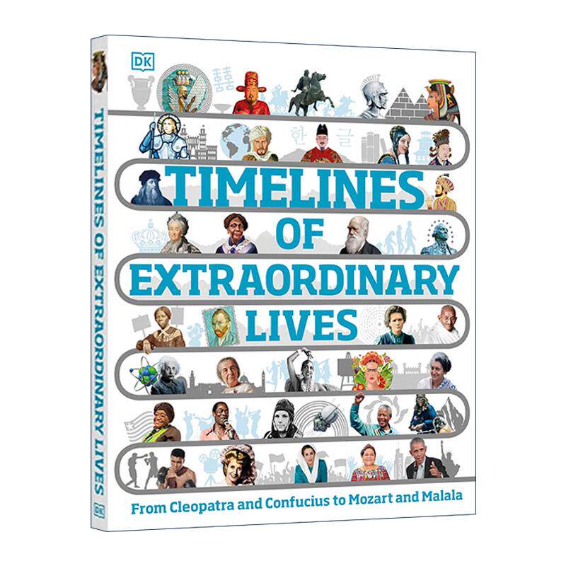 英文原版 Timelines of Extraordinary Lives 名人生活大事记 DK历史人物传记科普百科精装 英文版 进口英语原版书籍