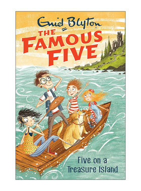 五伙伴历险记1 英文原版The Famous Five: Five On A Treasure Island金银岛上的五个人 疯狂侦探团 儿童动作冒险小说伊妮德布莱顿