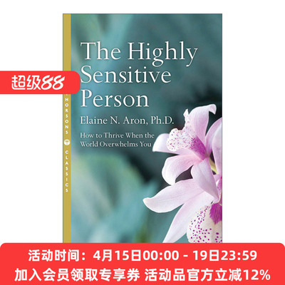 天生敏感  英文原版 The Highly Sensitive Person 如何面对外界压力 伊莱恩· 阿伦 英文版 进口英语原版书籍